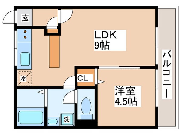 小さな庭の物件間取画像